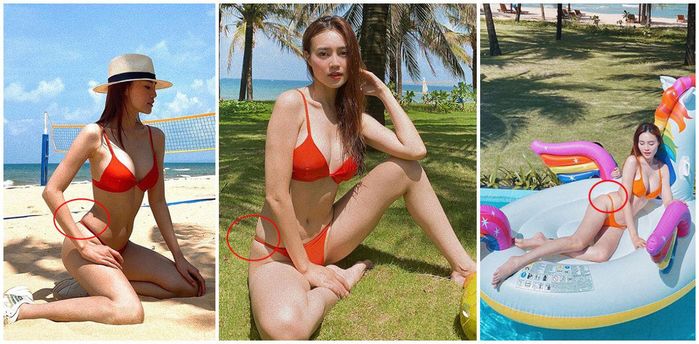 Mặc bikini dây mảnh: Chi Pu đẹp miễn bàn, Lan Ngọc lại lộ nhược điểm