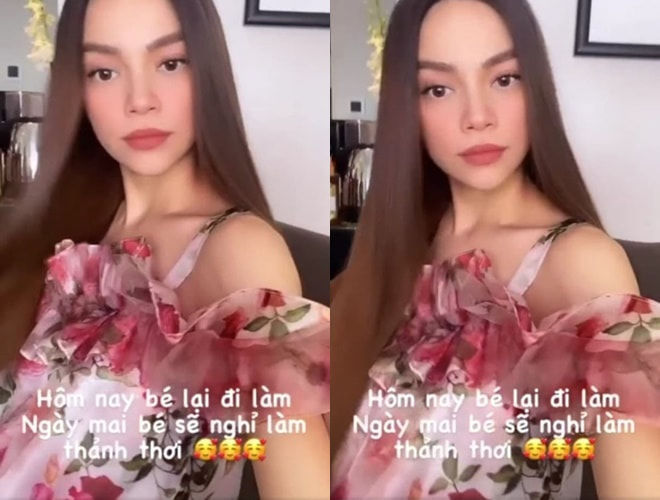 Mải mê tạo dáng chụp ảnh Hà Hồ vô tình làm lộ bụng bầu 7 tháng