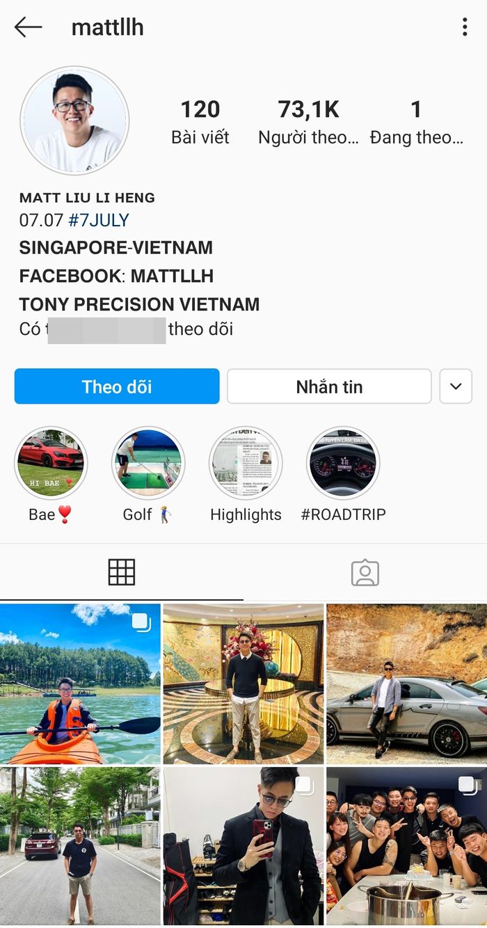 Matt Liu nhập hội follow chỉ mình em, số follower tăng chóng mặt