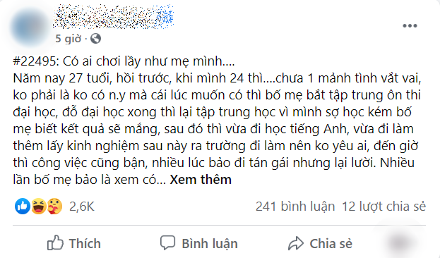 Mẹ giúp con trai hết ế: Thấy nữ thả tim là nhắn hỏi “Có bạn trai chưa”