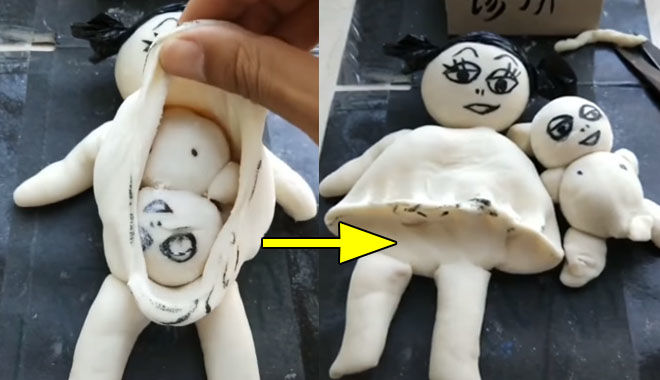 Mô tả cảnh mẹ sinh con bằng bánh bao: Đơn giản mà thấm nỗi nhọc nhằn