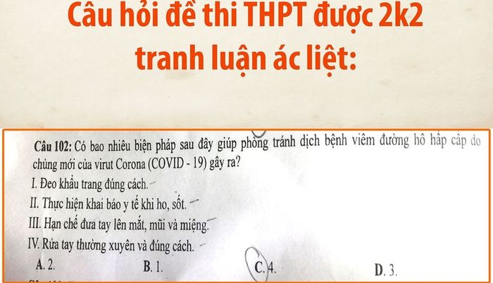 Nam sinh dọn rác miệng cống, tin nhắn Bộ Y Tế xuất hiện trong đề thi