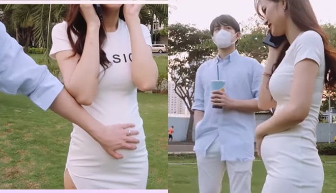 Ngọt ngào như Ông Cao Thắng: Hôn và xoa bụng bà xã mọi lúc mọi nơi