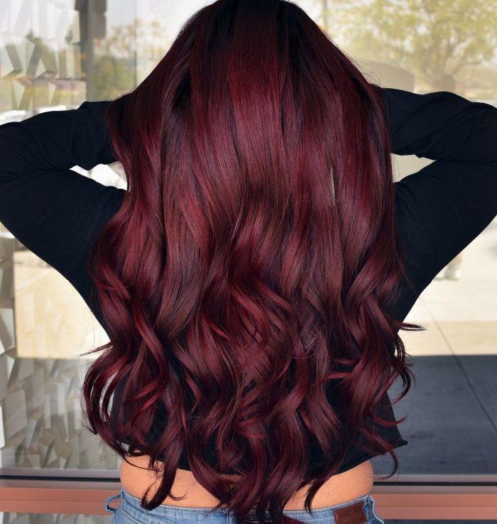 Những màu tóc nhuộm nâu đỏ ánh tím đẹp nhất năm nay