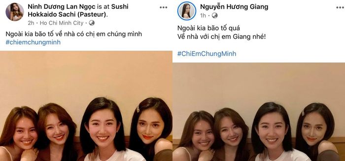 Hương Giang được hội chị em an ủi giữa sóng gió