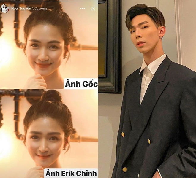 Phanh áo khoe cơ bụng nhưng gương mặt khác lạ của Erik mới gây chú ý