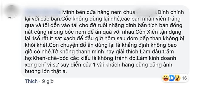 Quán nem nướng phố cổ bị tố mất vệ sinh, nhặt đồ thừa cho khách sau ăn