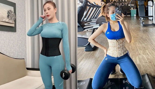 Sao Việt tập gym mùa dịch: Hết đeo khẩu trang lại mặc áo mưa phòng bị