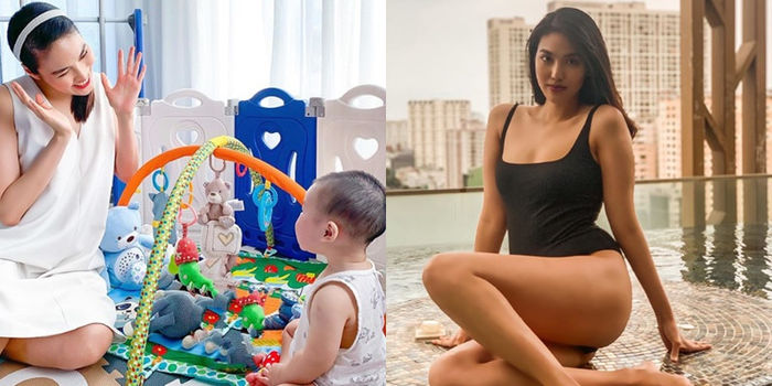 Sau sinh con, Lan Khuê liên tục đốt mắt người xem với vòng 1 căng đét