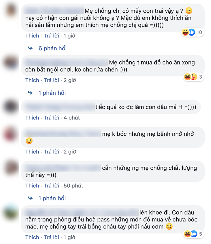 Con dâu số hưởng được mẹ chồng bóc tôm, bênh vực khi bị soi mói