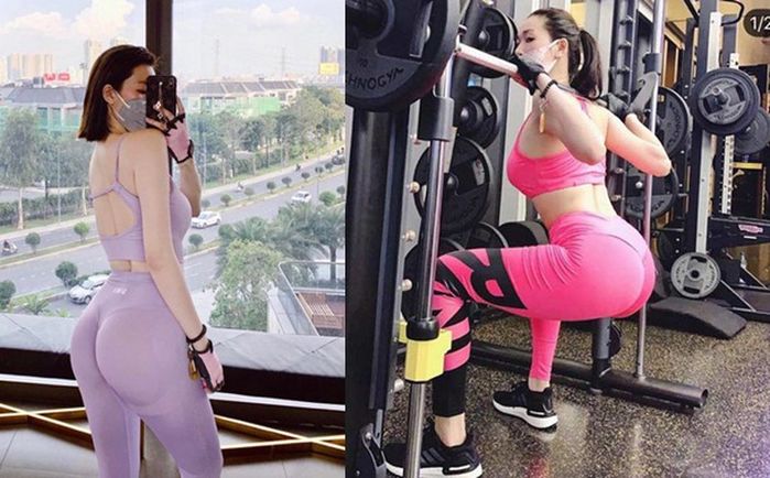 Tự nhận vòng 3 đẹp nhất Việt Nam, Khánh My squat hơn 100 cái/ngày