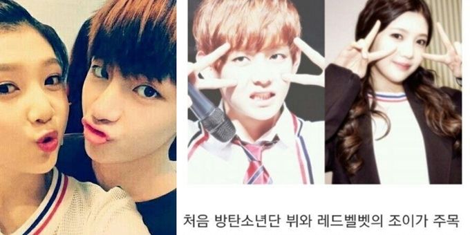 Những lần BTS bị đồn hẹn hò vô lý: V (BTS) và Joy lộ ảnh photoshop