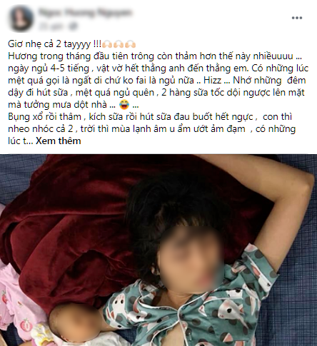 Vợ MC Thành Trung và nỗi ám ảnh tháng ở cữ: “Vật vờ” vì chăm con