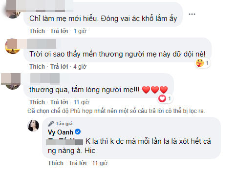 Vy Oanh xúc động nói lời xin lỗi với hai con vì trót lớn tiếng dạy dỗ