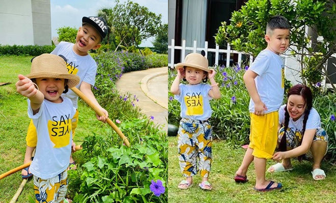 Vy Oanh xúc động nói lời xin lỗi với hai con vì trót lớn tiếng dạy dỗ