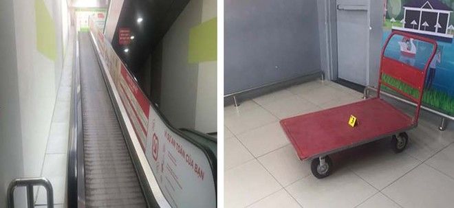 Đà Lạt: Xe đẩy hàng trượt xuống thang cuốn, một phụ nữ không qua khỏi