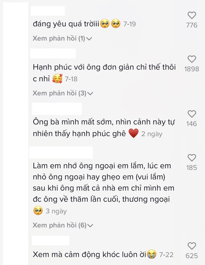 Hai cháu đến thăm, ông ngoại bất ngờ mếu máo, xúc động ôm chầm cháu