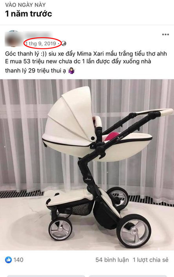 Mẹ bỉm sữa gây tranh cãi vì thanh lý xe đẩy trẻ giá 29 triệu đồng