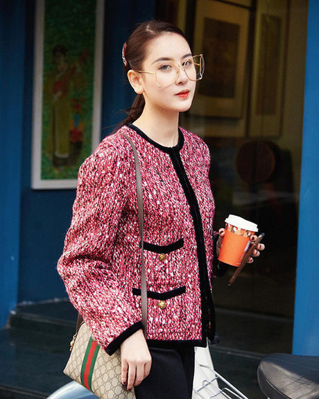 Áo vải tweed mê hoặc sao Việt