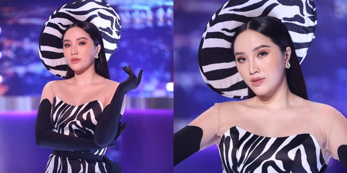 Bảo Thy tiếp tục xuất hiện với gương mặt khác lạ trên sóng truyền hình