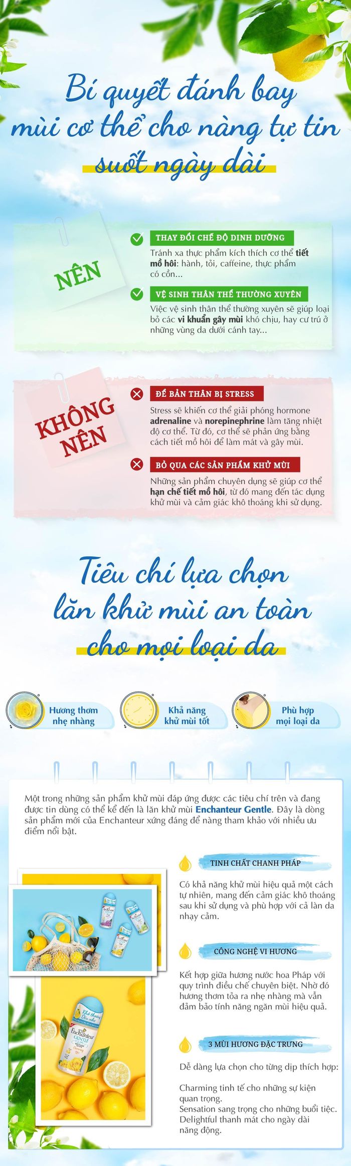 Bí quyết giúp “hội con gái” đánh bay mùi cơ thể một cách nhanh chóng