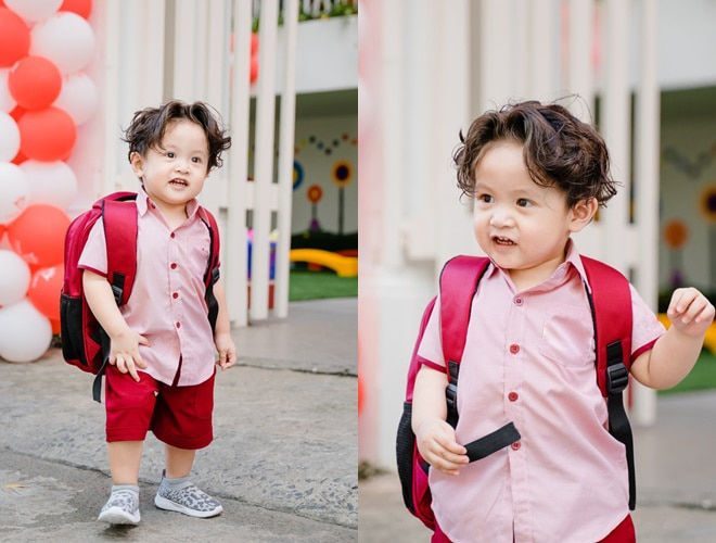 Biểu cảm gây sốt của dàn nhóc tỳ nhà sao Việt ngày đầu đi học