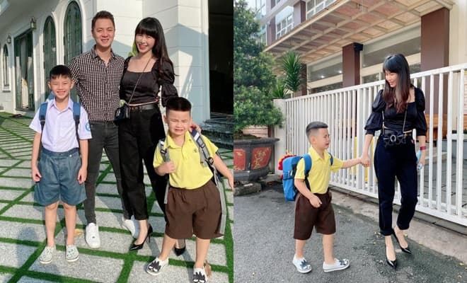 Dàn sao Việt háo hức đưa con tựu trường ngày đầu năm học