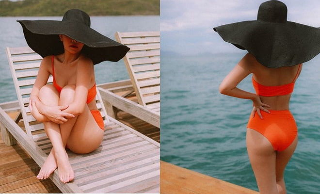 Hiếm hoi diện bikini, Phạm Quỳnh Anh khoe sắc vóc mẹ 2 con cực chuẩn