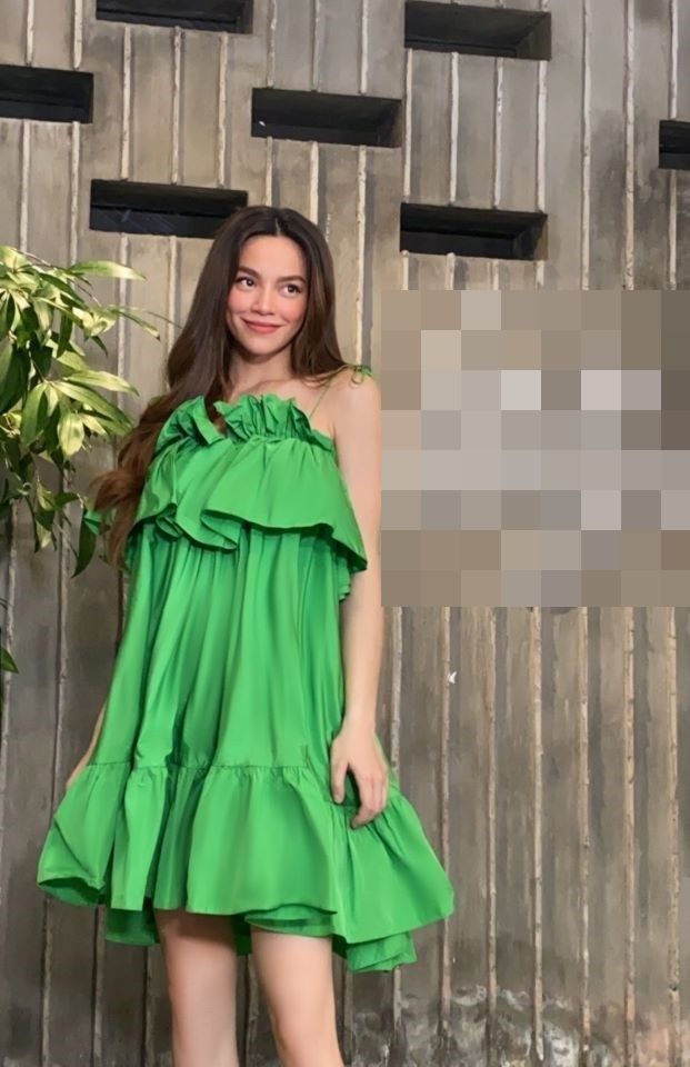 Hồ Ngọc Hà che chắn kỹ nhưng vẫn để lộ thân hình tăng cân vì mang thai