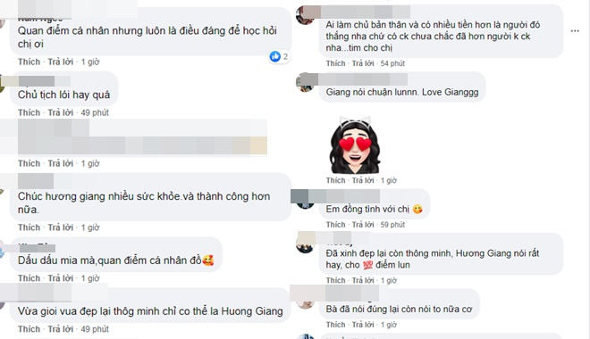 Hương Giang nêu quan điểm về câu nói Phụ nữ hơn nhau ở tấm chồng