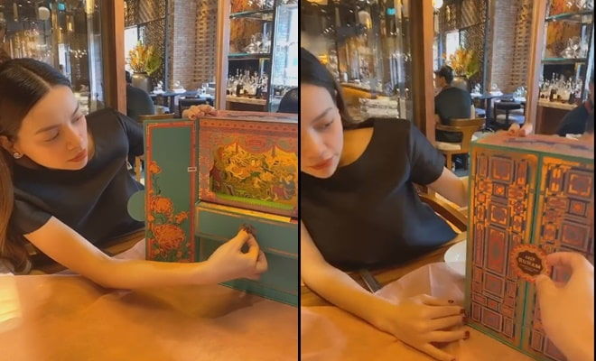 Mải mê review bánh, Hồ Ngọc Hà để lộ vòng 2 bầu bí lớn vượt mặt