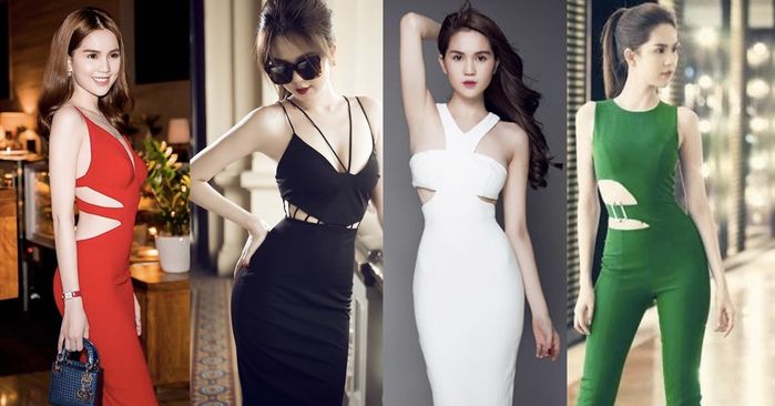Eo thon là thế, Ngọc Trinh cũng có lúc lên đồ nuốt chửng vòng eo