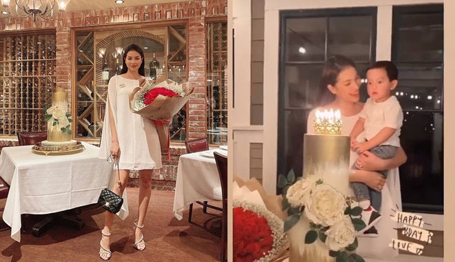 Mừng sinh nhật ở trời Tây, Phạm Hương khoe nhẫn kim cương khủng