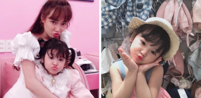 Bé gái xinh xắn như thiên thần xuất hiện cùng Trường Giang, Nhã Phương