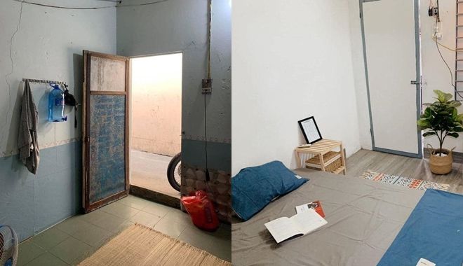 Trong 3 ngày, cô gái biến trọ cũ thành không gian mới tiện nghi