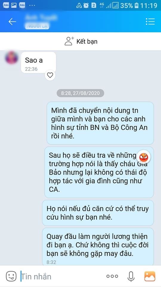 Vụ bé trai Bắc Ninh: Lúc bối rối gia đình nhận tin nhắn tống tiền