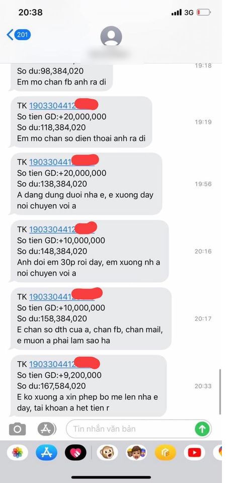Xin lỗi người yêu phiên bản tốn kém: 1 lần năn nỉ là 1 lần chuyển tiền