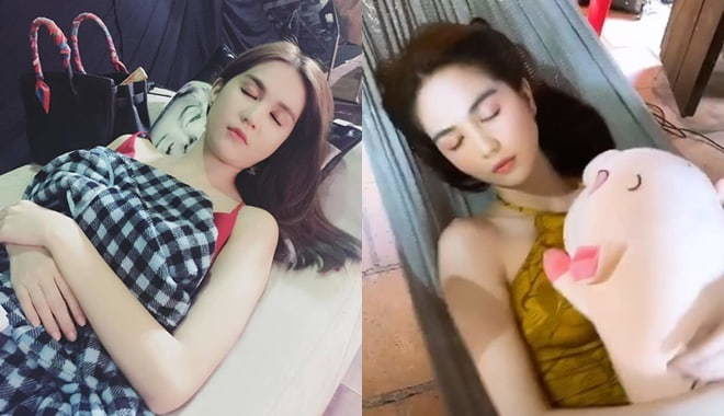 Sao Việt bị chụp lén khi ngủ: Lan Ngọc cũng có góc chết