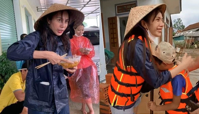 Bảo Thy đi cứu trợ miền Trung, tiết lộ lý do cười tươi rói
