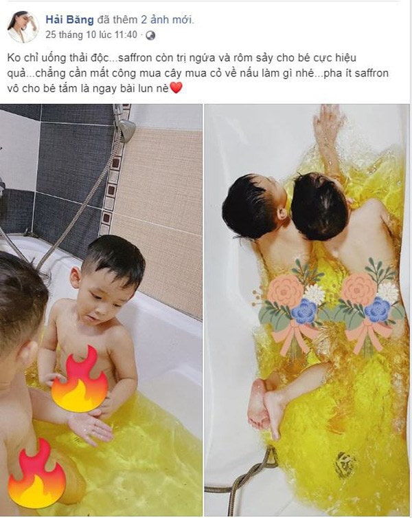 Đẳng cấp thực đơn ăn uống của con sao Việt