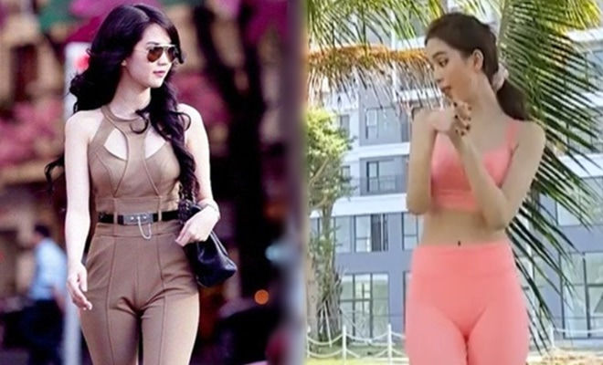Đỏ mặt vì những chiếc quần bó chẽn của mỹ nhân Việt