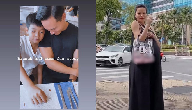 Hà Hồ hạnh phúc khoe ảnh Kim Lý và con trai Subeo thân thiết