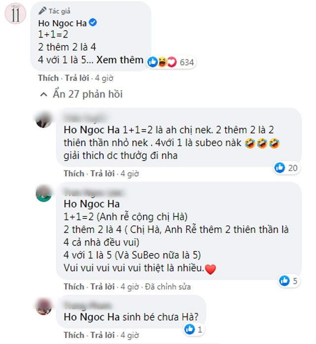 Hà Hồ tiết lộ thời gian sinh nở, ẩn ý tổ ấm sẽ có 5 thành viên