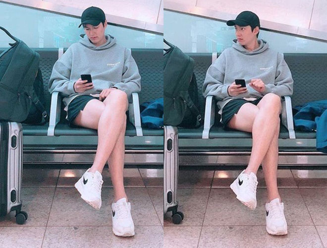Lee Min Ho xuề xoà vẫn gây sốt với đôi chân nổi tiếng cực phẩm