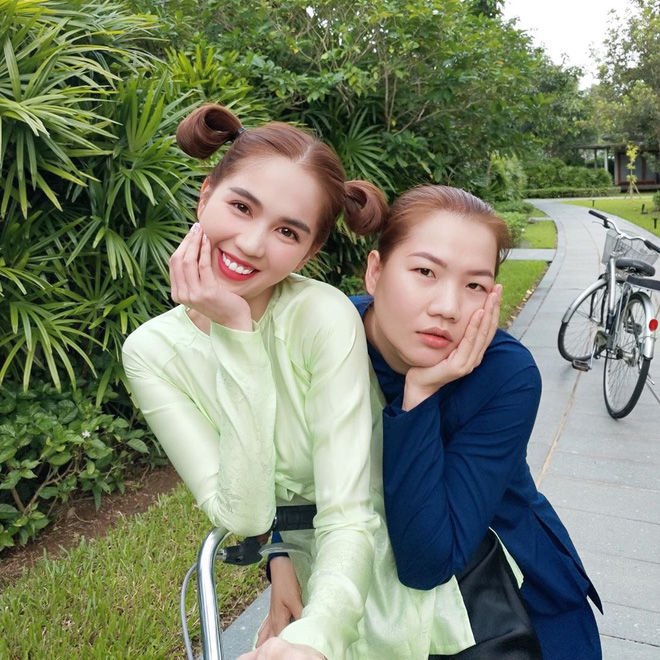 Ngọc Trinh trẻ trung nhờ đổi kiểu tóc nhi đồng