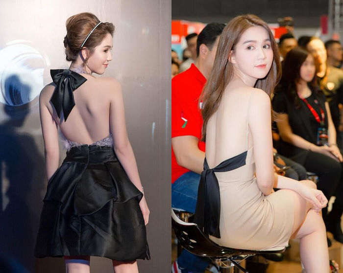 Sao Việt mặc đầm hở lưng: Ngọc Trinh hơi hiền, Tiểu Vy đẹp nuột