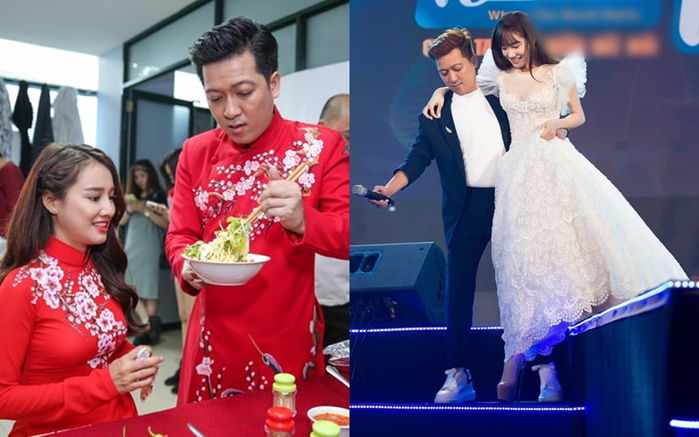 Sao Việt chăm sóc nửa kia từng ly từng tí khi đi sự kiện
