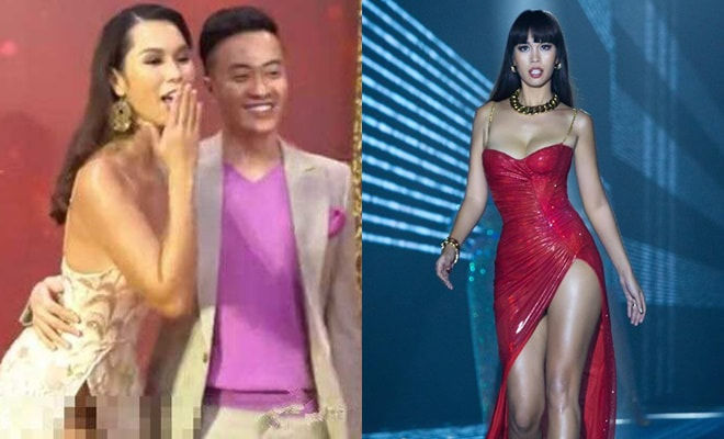 Sao Việt diện váy xẻ hiểm hóc: Ngọc Trinh liên tục lấy tay che chắn