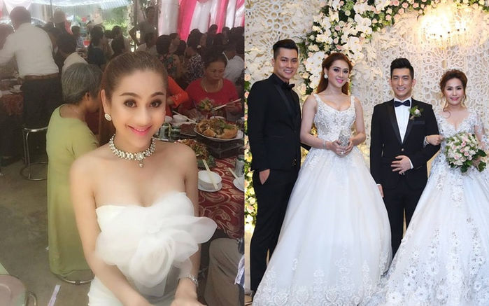 Sao Việt tham dự tiệc cưới: Vợ Lý Hải lộng lẫy hơn cả cô dâu
