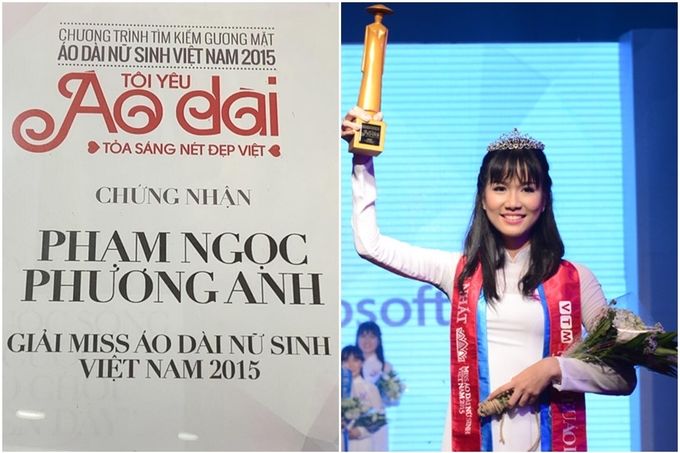 Thành tích học tập của Á hậu Phương Anh